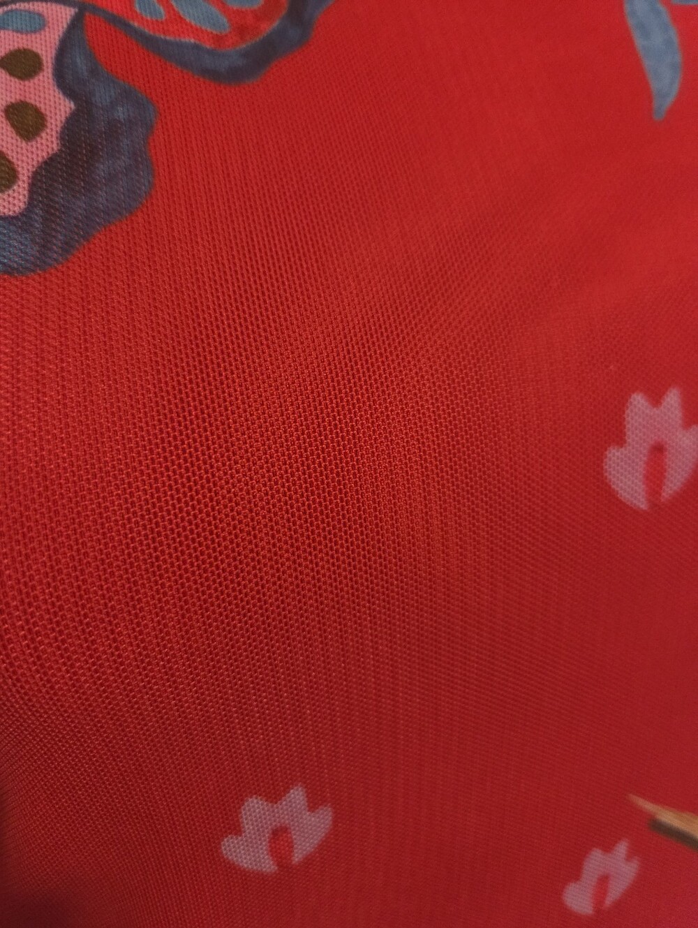 Johnny Was Jade Eleanor Short Sleeve Mesh Tee In Ekaterina ( Red) - Picture 8 of 10